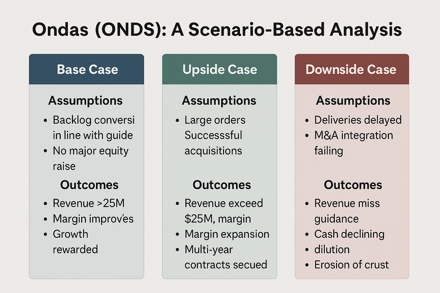 Should I trade Ondas or ONDS? A Risk-Impact and Scenario-Based Analysis