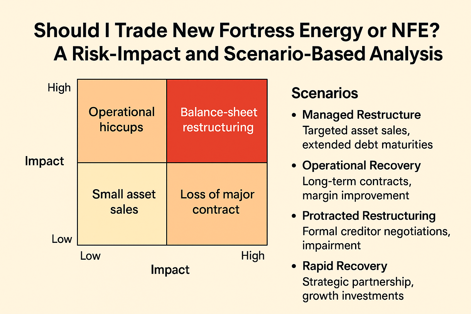 Should I trade New Fortress Energy or NFE? A Risk-Impact and Scenario-Based Analysis