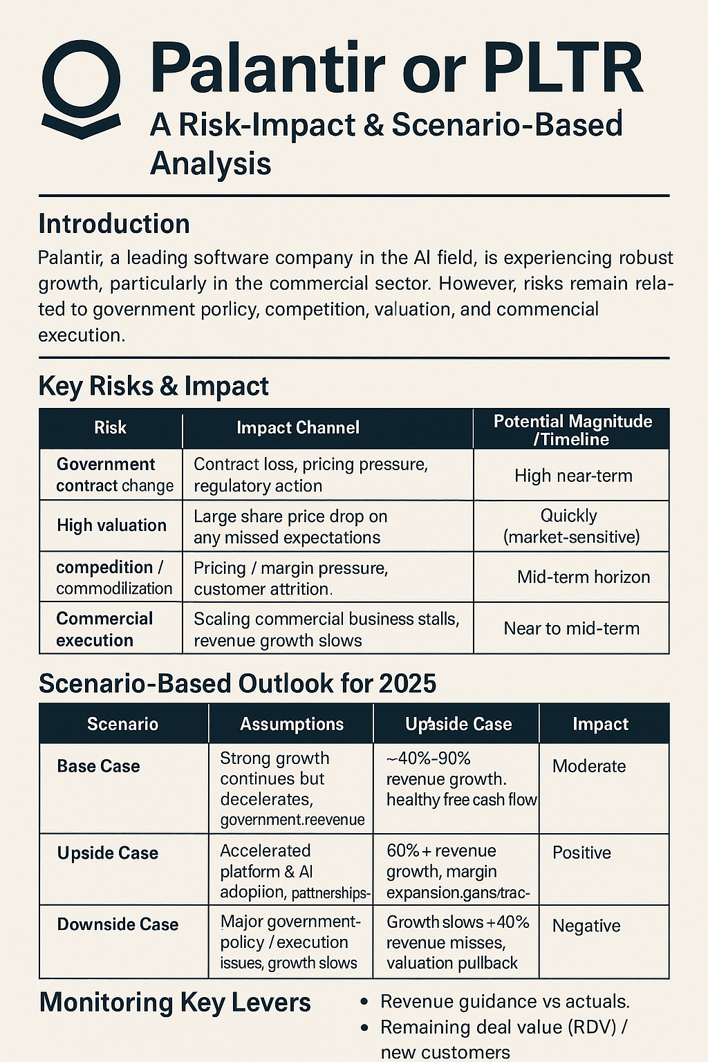 Should I trade Palantir or PLTR? A Risk-Impact and Scenario-Based Analysis