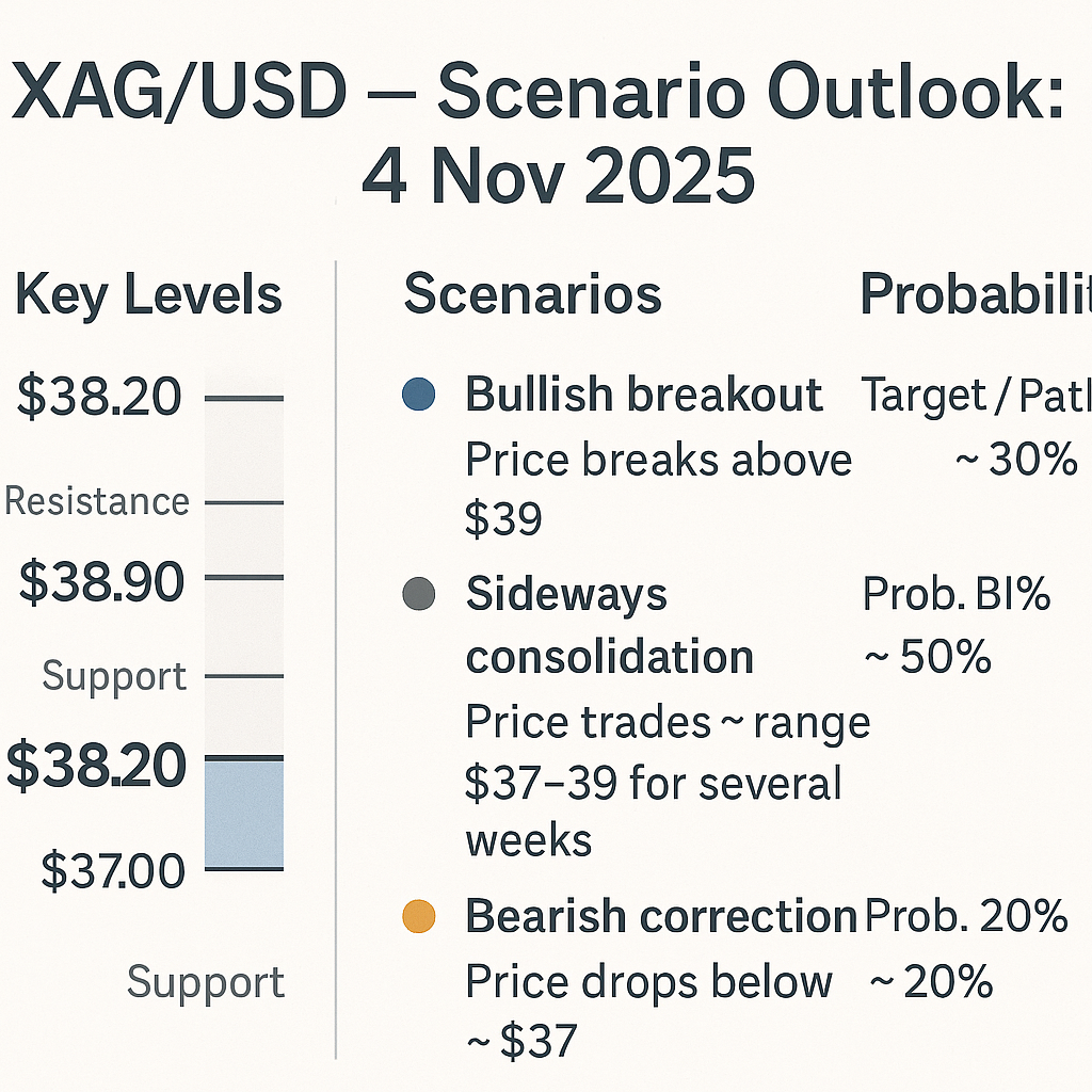 XAG/USD — Daily Risk-Impact & Scenario Outlook: 4 Nov 2025